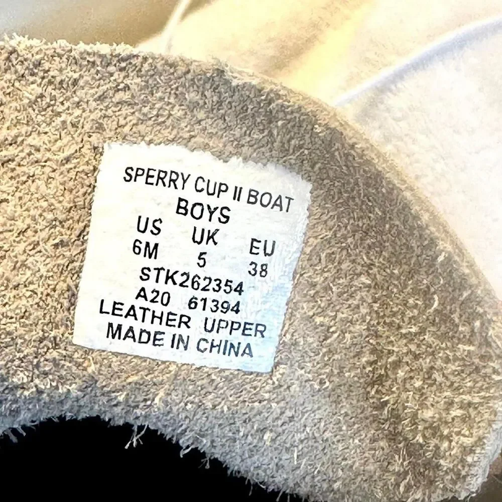 Sperry Men's Tan and Cream Boat-shoes